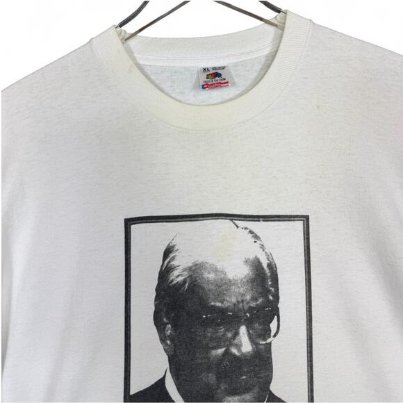 Vintage 90s Thurgood Marshall Tribute T Shirt Adult XL White Single Stitch - Picture 5 of 16